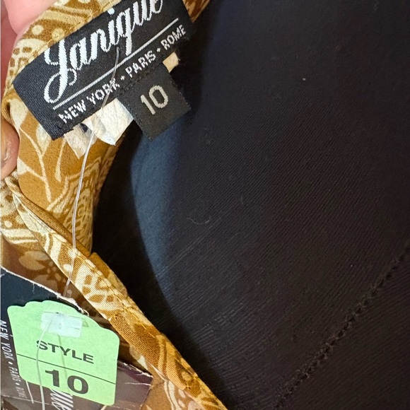Vintage Janique Gold Patterned Wrap Skirt - Picture 9 of 12